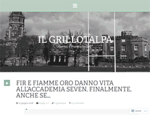 Tablet Screenshot of ilgrillotalpa.com